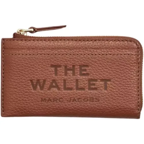 Leather Top Zip Wallet , female, Sizes: ONE SIZE - Marc Jacobs - Modalova