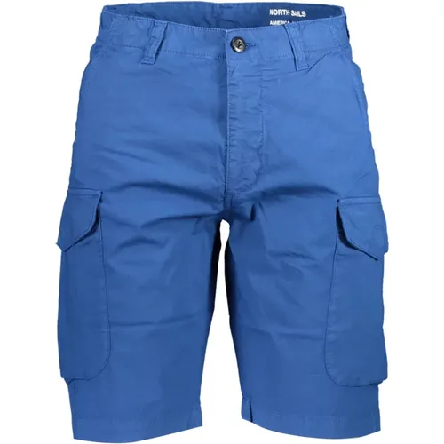 Blaue Baumwoll Bermuda Hose - North Sails - Modalova