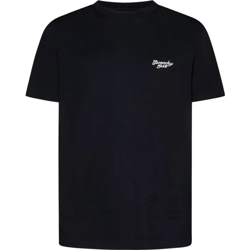 Schwarzes Slim Fit T-shirt , Herren, Größe: L - Givenchy - Modalova