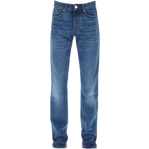 Regular Fit Jeans aus Denim , Herren, Größe: W32 - Ami Paris - Modalova