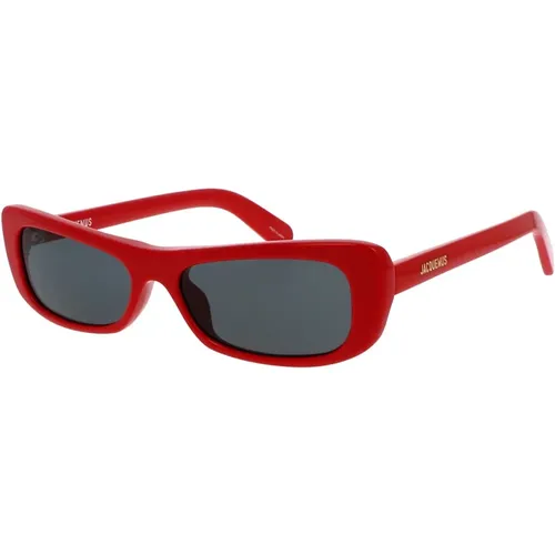 Stylish Sunglasses with Grey Lenses , female, Sizes: 55 MM - Jacquemus - Modalova