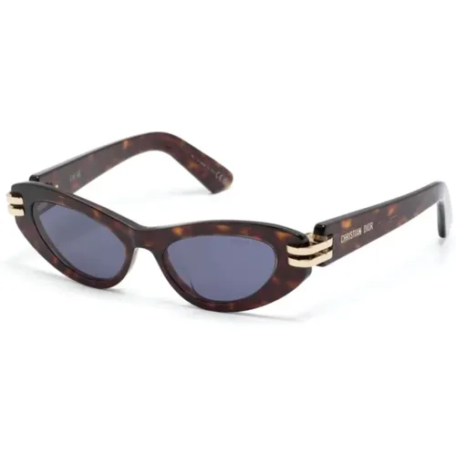 Braun/Havanna Sonnenbrille,Weiße Sonnenbrille mit Original-Etui - Dior - Modalova