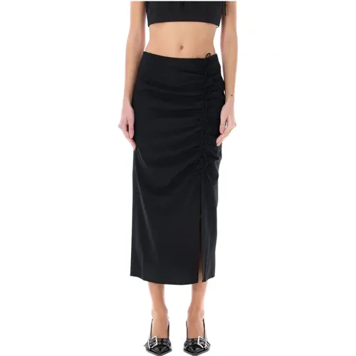 Womens Clothing Skirts Ss24 , female, Sizes: L - Ganni - Modalova