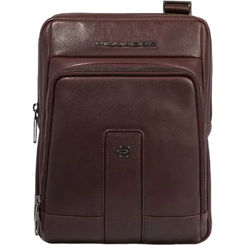Men's Bags Shoulder Bag Dark Ss24 , male, Sizes: ONE SIZE - Piquadro - Modalova
