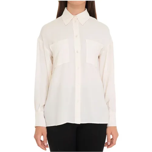 Silk Blend Rapid Blouse , female, Sizes: L, 2XL, M - Pennyblack - Modalova