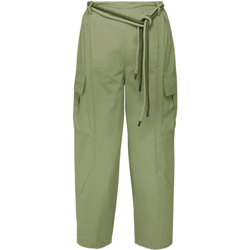 Cargo Balloon Fit Trousers with Rope Belt , female, Sizes: S, M, XS, L - BomBoogie - Modalova