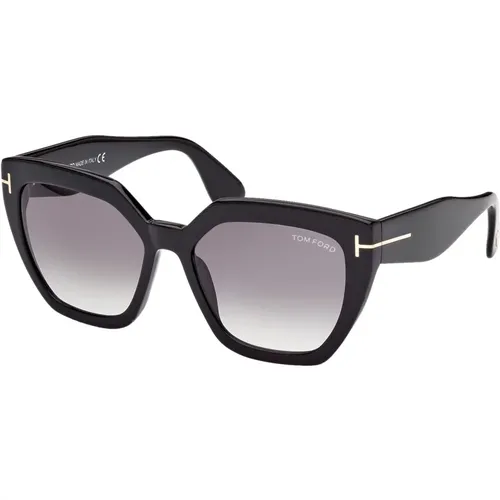 Phoebe Sunglasses in Shiny /Grey , female, Sizes: 56 MM - Tom Ford - Modalova