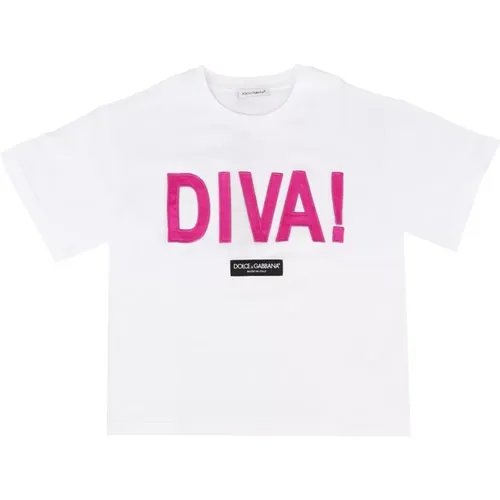 Kinder Logo Print T-Shirt - Dolce & Gabbana - Modalova