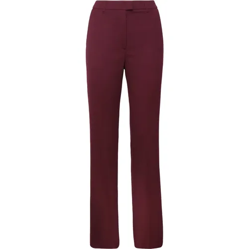 Hohe Taille Wollmischung Hose Cabernet , Damen, Größe: S - Andamane - Modalova