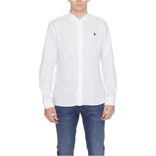Linen Long Sleeve Shirt Spring/Summer Collection , male, Sizes: S, XL, 2XL, L, M, 3XL - U.s. Polo Assn. - Modalova