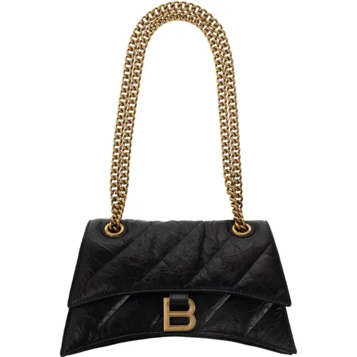 Crush Small shoulder bag , female, Sizes: ONE SIZE - Balenciaga - Modalova