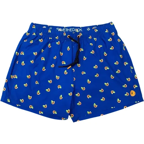 Mens Ademir Swimwear with Colorful Print , male, Sizes: M, XL, L - Save The Duck - Modalova