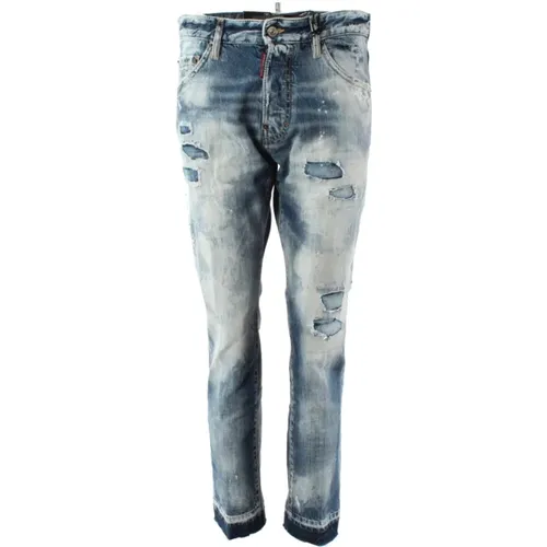 Cool Guy Cropped Jeans for Men , male, Sizes: XS - Dsquared2 - Modalova