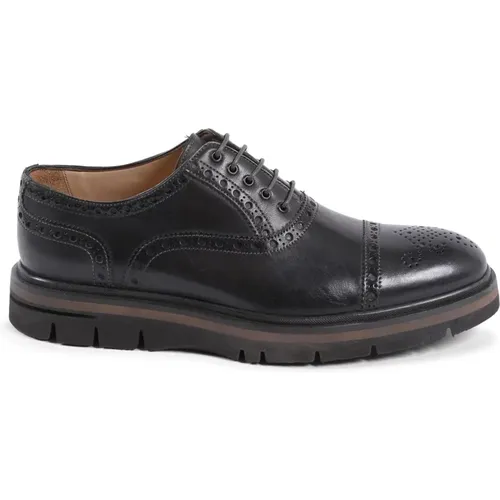 Schwarze Leder Brogue Oxford Schuhe - Dee Ocleppo - Modalova