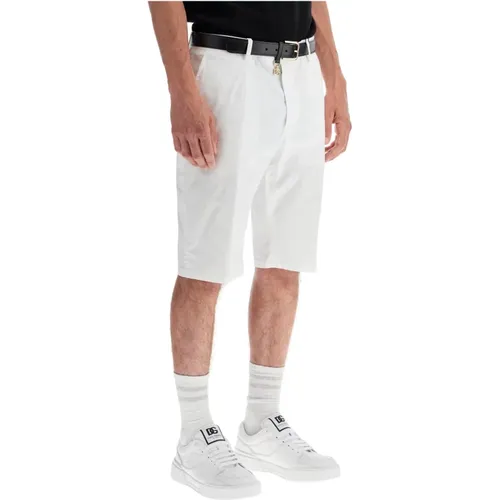 Tailored Bermuda Shorts in Stretch Cotton , male, Sizes: XL - Dolce & Gabbana - Modalova