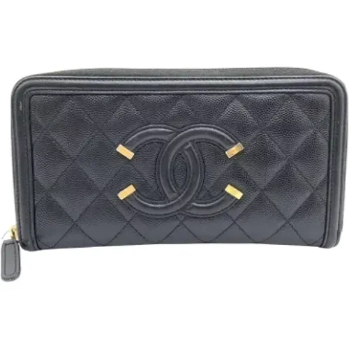 Pre-owned Leather wallets , female, Sizes: ONE SIZE - Chanel Vintage - Modalova