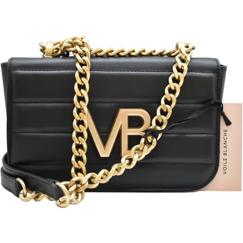 Women`s Handbag with V Oile Blanche Style , female, Sizes: ONE SIZE - Voile blanche - Modalova