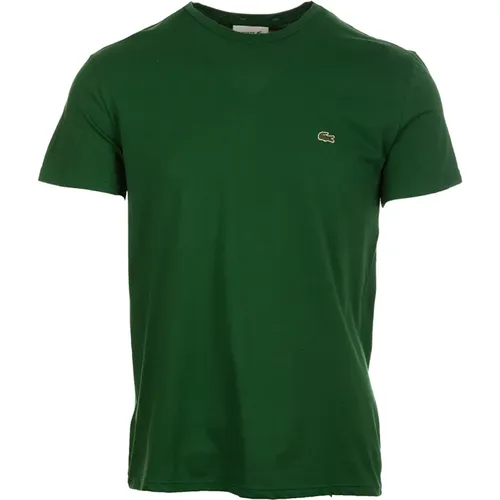 Grüne T-Shirt und Polo Kollektion , Herren, Größe: 2XL - Lacoste - Modalova