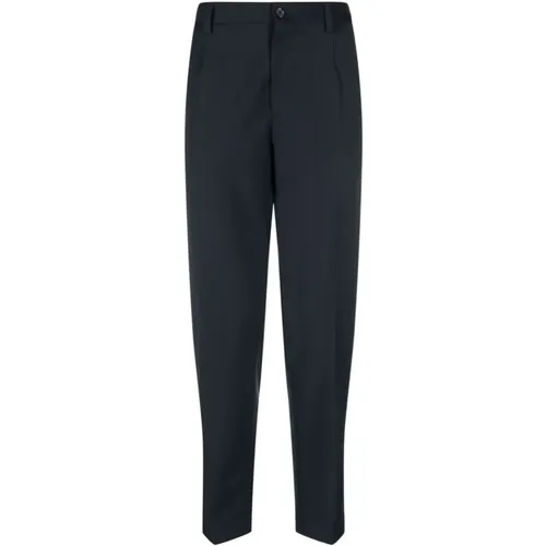 Midnight Wool Blend Tailored Trousers - Dolce & Gabbana - Modalova