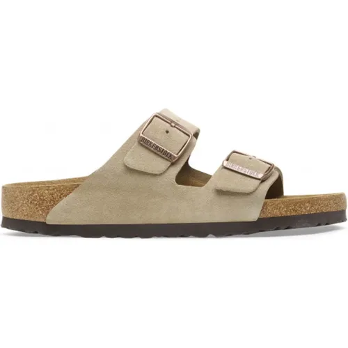 Soft Suede Sandal , male, Sizes: 10 UK, 11 UK - Birkenstock - Modalova