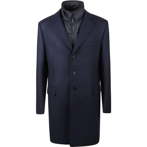 Double Coat for Easy Styling , male, Sizes: L, M, S, XL - Fay - Modalova