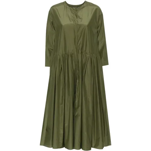 Grünes A-Linien-Kleid mit Gürtel - Max Mara - Modalova
