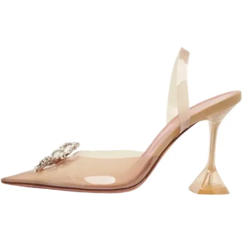 Pre-owned Fabric heels , female, Sizes: 5 UK - Amina Muaddi Pre-owned - Modalova