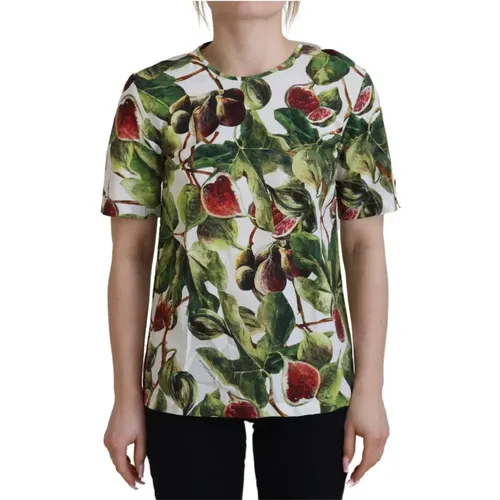 Baumwoll-Frucht-T-Shirt - Dolce & Gabbana - Modalova