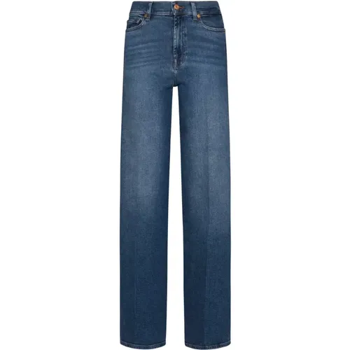 Vintage Blaue Jeans Meeresniveau , Damen, Größe: W24 - 7 For All Mankind - Modalova