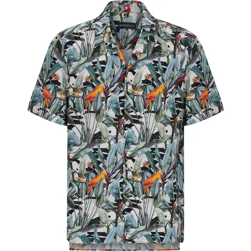 Men's Jungle Print Relaxed Fit Shirt , male, Sizes: L, M, S - drykorn - Modalova