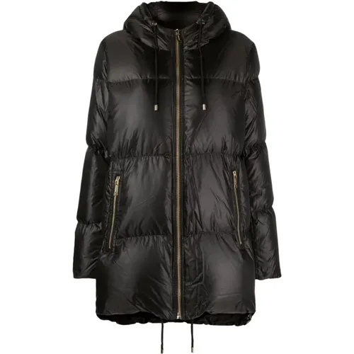 Schwarze Lurex Tape Puffer Jacke , Damen, Größe: XS - Michael Kors - Modalova