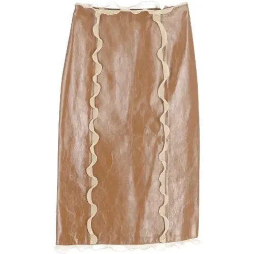 Pre-owned Leather bottoms , female, Sizes: XL - Fendi Vintage - Modalova