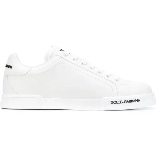 Portofino Nappa Sneakers , male, Sizes: 10 UK, 5 UK, 8 UK, 11 UK, 9 UK, 6 UK, 7 UK - Dolce & Gabbana - Modalova