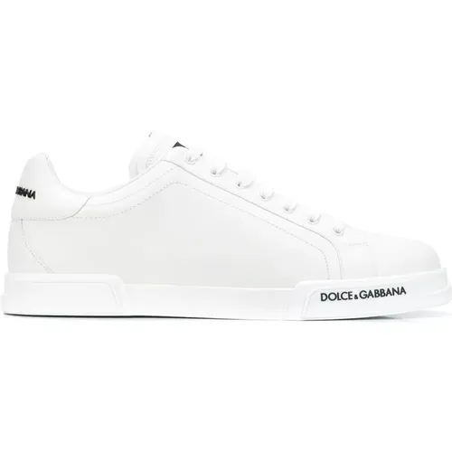 Portofino Nappa Sneakers , male, Sizes: 8 1/2 UK, 10 UK, 5 UK, 7 1/2 UK, 8 UK, 10 1/2 UK, 11 UK, 6 1/2 UK, 9 UK, 9 1/2 UK, 6 UK, 7 UK - Dolce & Gabbana - Modalova