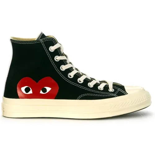 Big Heart High Top Sneakers , male, Sizes: 10 UK, 12 UK, 8 UK, 8 1/2 UK - Comme des Garçons Play - Modalova