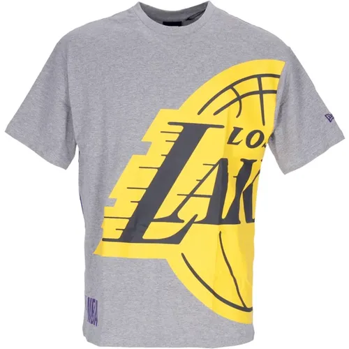 NBA Half Logo Oversized Tee , Herren, Größe: L - new era - Modalova