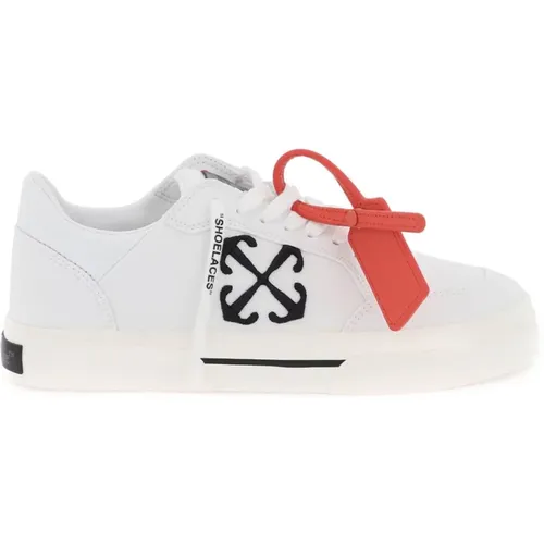 Off , Canvas-Vulcanized-Sneaker mit Arrow-Motiv , Damen, Größe: 36 EU - Off White - Modalova