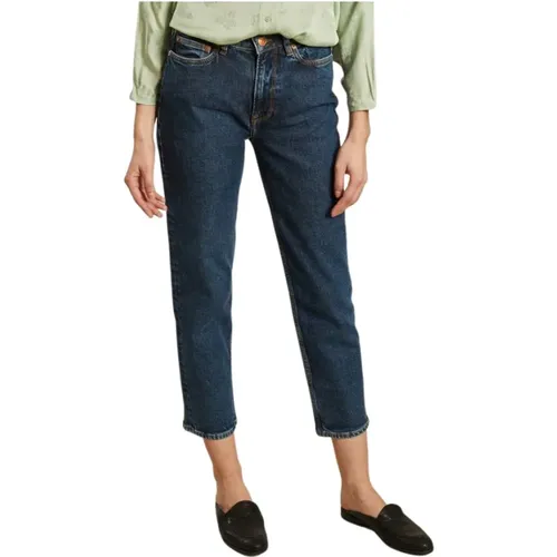 Casual Mom Cut Cropped Jeans , Damen, Größe: W29 - Samsøe Samsøe - Modalova