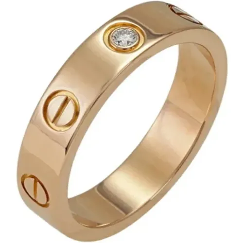 Pre-owned Rose Gold rings , female, Sizes: ONE SIZE - Cartier Vintage - Modalova