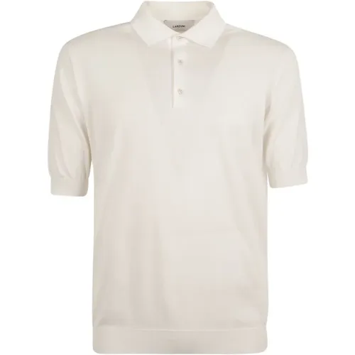Knit Polo Shirt with Logo , male, Sizes: M - Lardini - Modalova