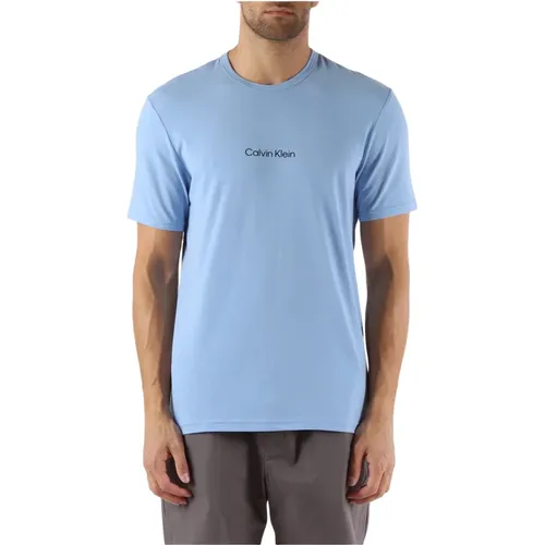 Modern Structure Baumwoll T-shirt , Herren, Größe: L - Calvin Klein - Modalova