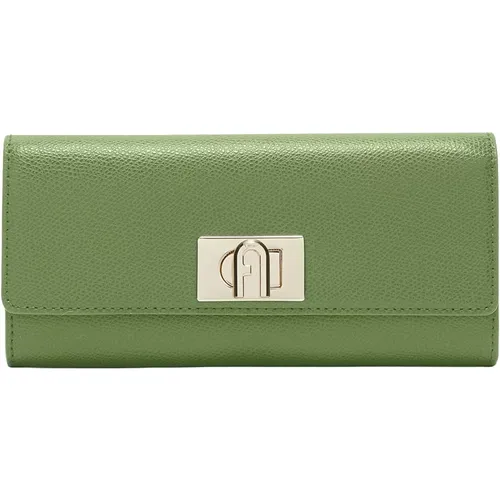 Wallets & Cardholders,Geldbörse/Kartenhalter,Elegant Printed Leather Continental Wallet - Furla - Modalova