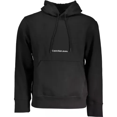 Monochromer Hoodie mit elegantem Design , Herren, Größe: XL - Calvin Klein - Modalova