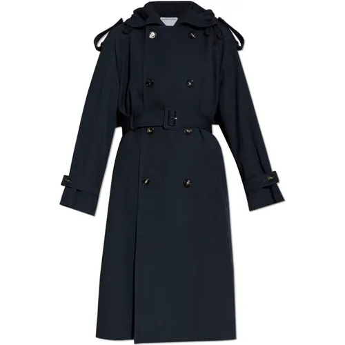 Double-breasted trench coat , female, Sizes: 4XS, 3XS, XS, 2XS - Bottega Veneta - Modalova