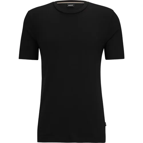 Regular Fit Short Sleeve T-shirt with Brand Stripes , male, Sizes: XL, 2XL, L - Hugo Boss - Modalova