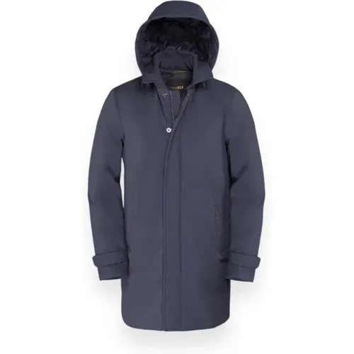 Navy Winter Jacket Vido-Skt , male, Sizes: 4XL, 2XL, 3XL, L, XL - Moorer - Modalova