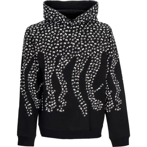 Schwarzer Studs Hoodie mit Kängurutasche , Herren, Größe: S - Octopus - Modalova