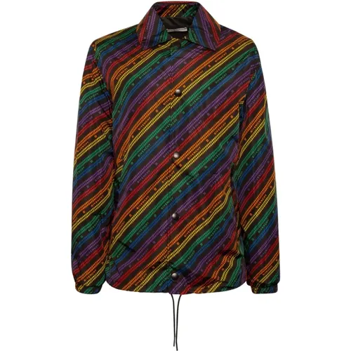 Rainbow Chain Nylon Jacket , male, Sizes: L - Givenchy - Modalova
