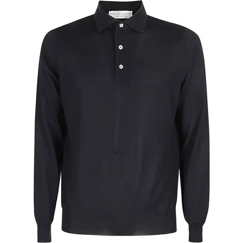 Langarm Polo Shirt , Herren, Größe: 2XL - Filippo De Laurentiis - Modalova