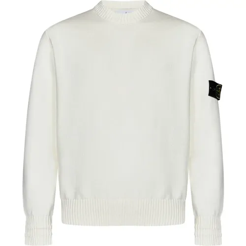 Weißer Pullover für Männer Aw24 - Stone Island - Modalova